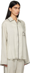 Soulland Off-White & Black Tyra Overshirt
