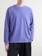 Auralee - Organic Cotton-Jersey T-Shirt - Purple