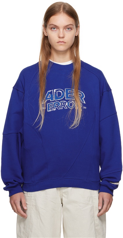 Photo: ADER error Blue Distressed Sweatshirt