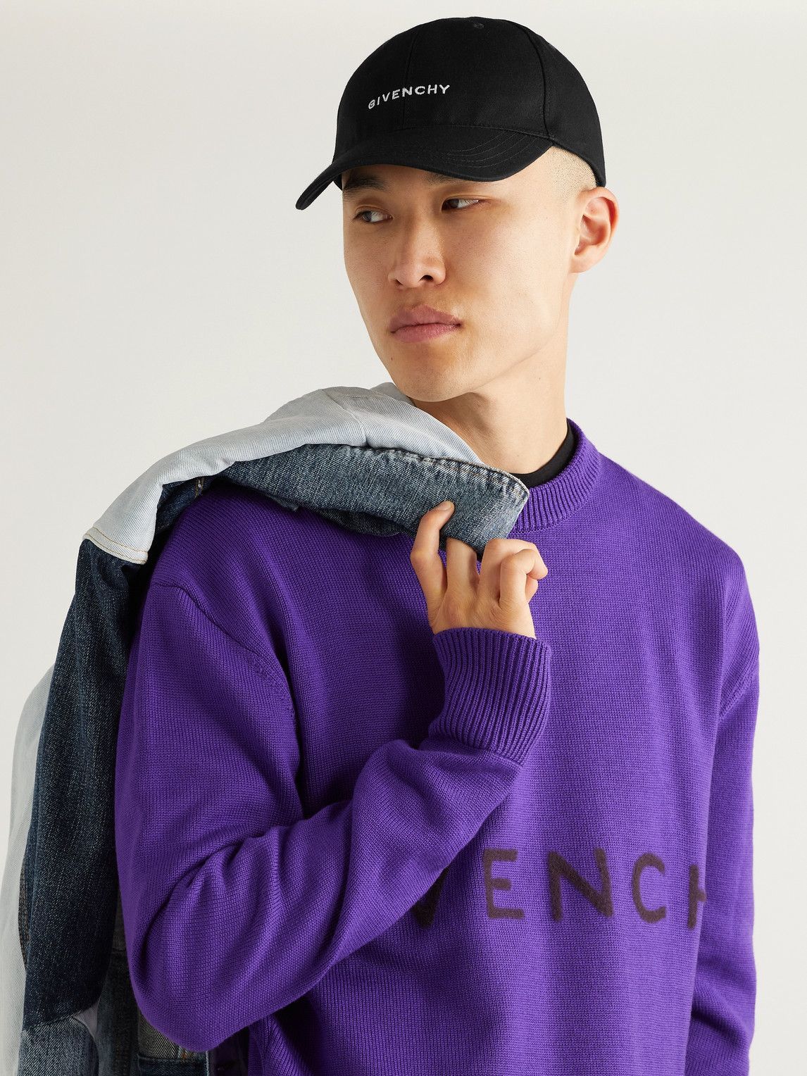 Givenchy - Logo-Embroidered Cotton-Blend Twill Baseball Cap Givenchy