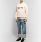 Missoni - Logo-Print Loopback Cotton-Jersey Sweatshirt - Men - Beige