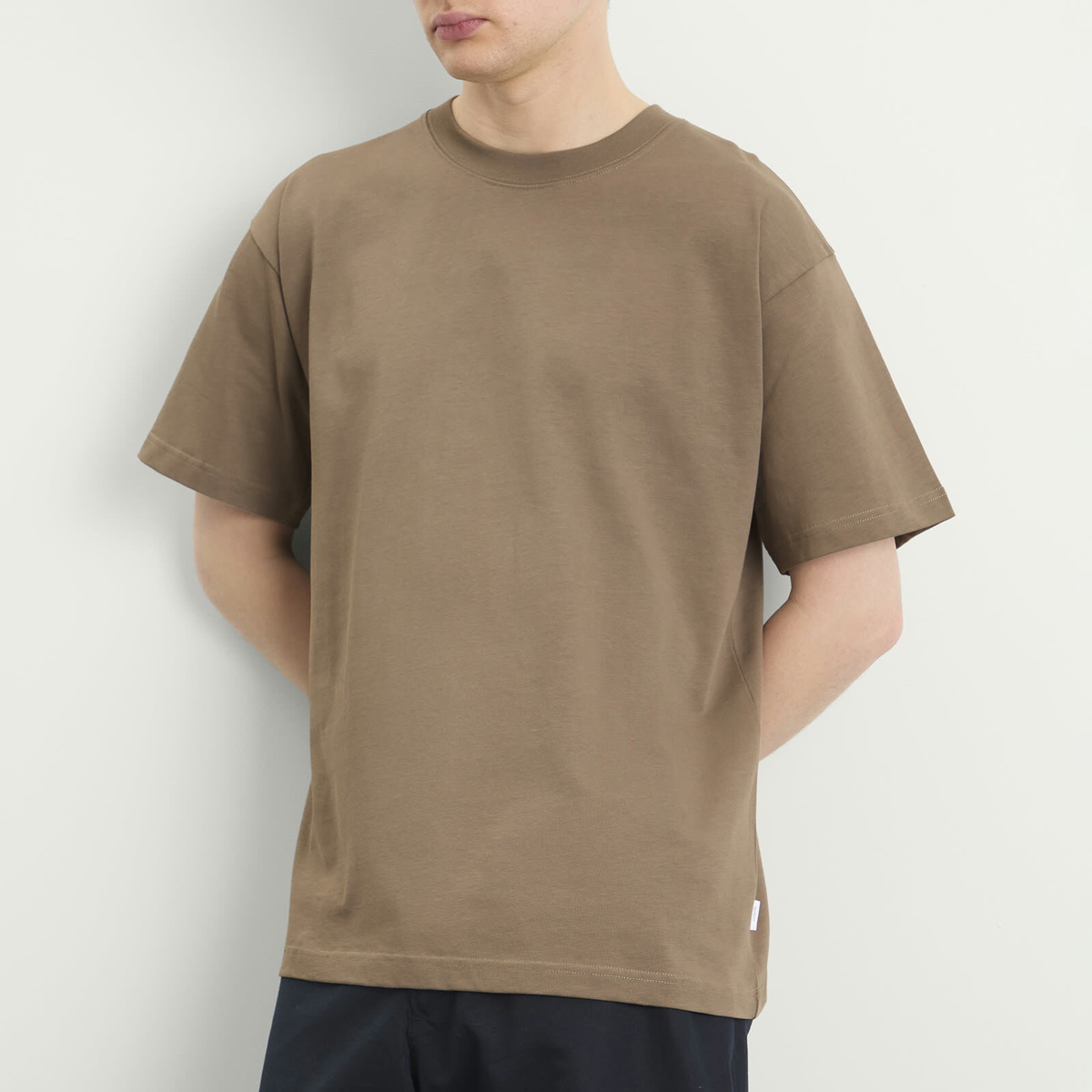 Norse Projects Men's Standard Heavy Loose T-shirt in Walnut