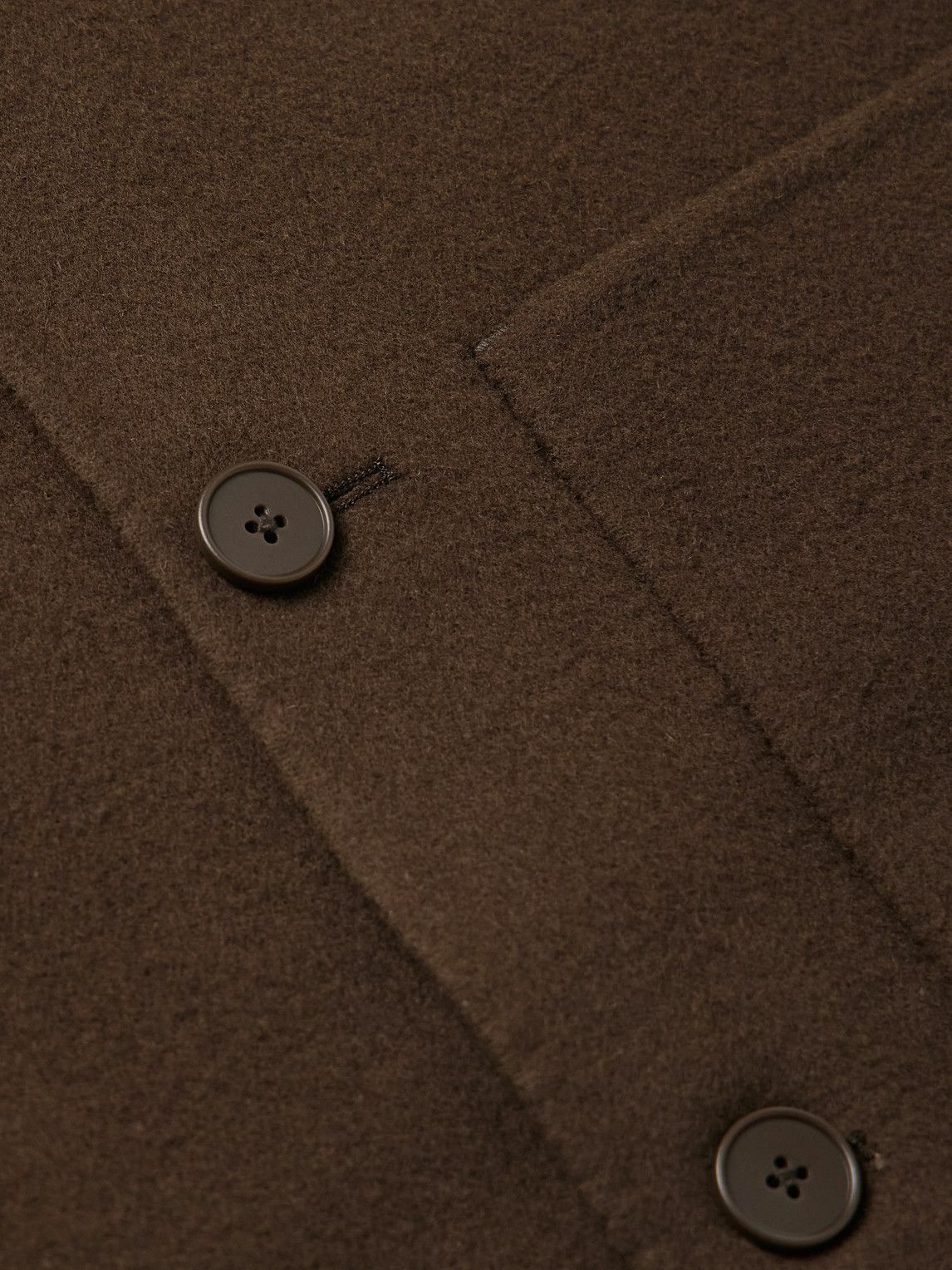 Officine Générale - Hamilton Slim-Fit Wool-Felt Overshirt - Brown