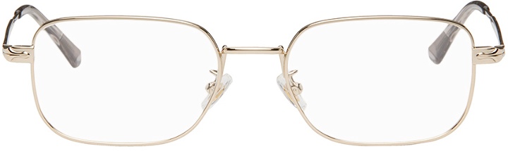 Photo: Montblanc Gold Rectangle Glasses