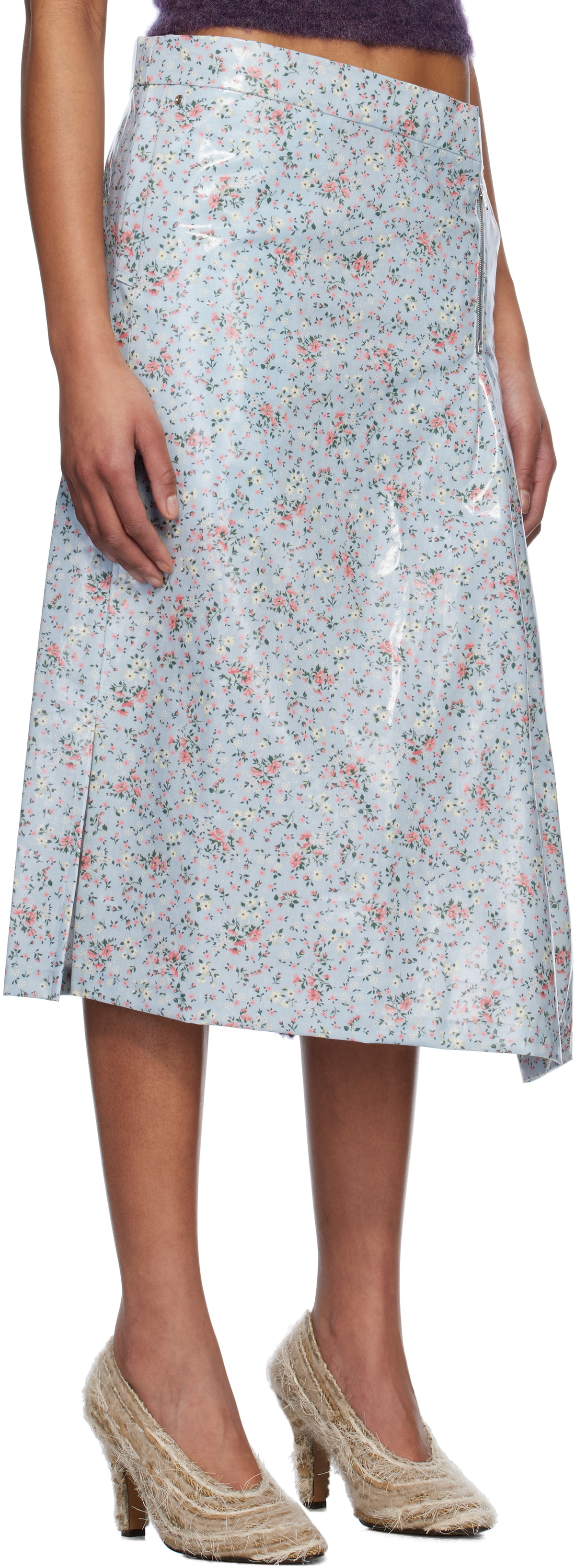 Bless Blue SMLXL Rain Skirt Midi Skirt