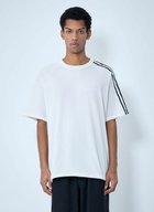Y-3 Striped Shoulder Cotton T-Shirt