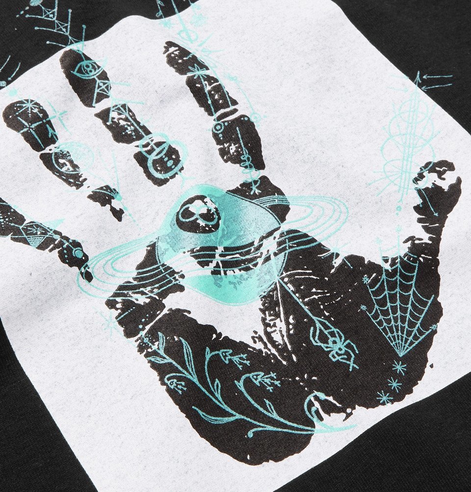 Neighborhood - Dr Woo Printed Cotton-Jersey T-Shirt - Men - Black