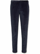 Paul Smith - Slim-Fit Pleated Cotton-Corduroy Suit Trousers - Blue