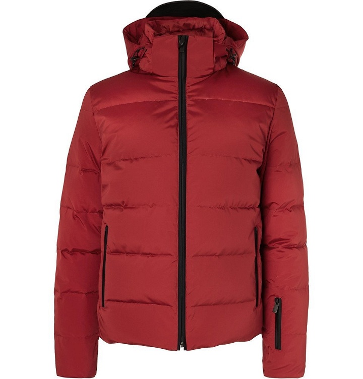 Photo: Fendi - Appliquéd Quilted Down Ski Jacket - Men - Red