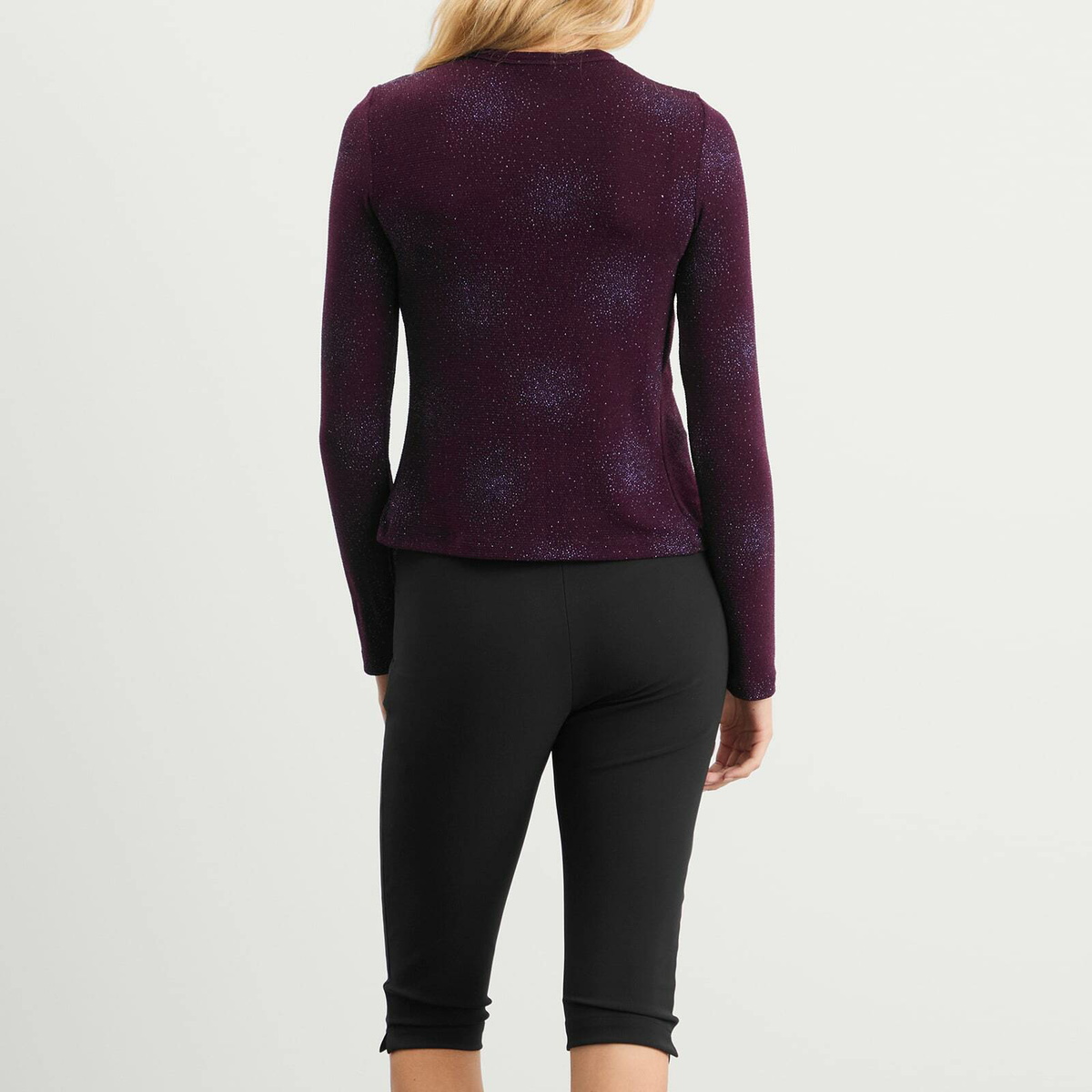 Fruity Booty Women's Isola Sparkly Cardigan Set in Purple