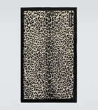 Tom Ford Leopard-print cotton beach towel