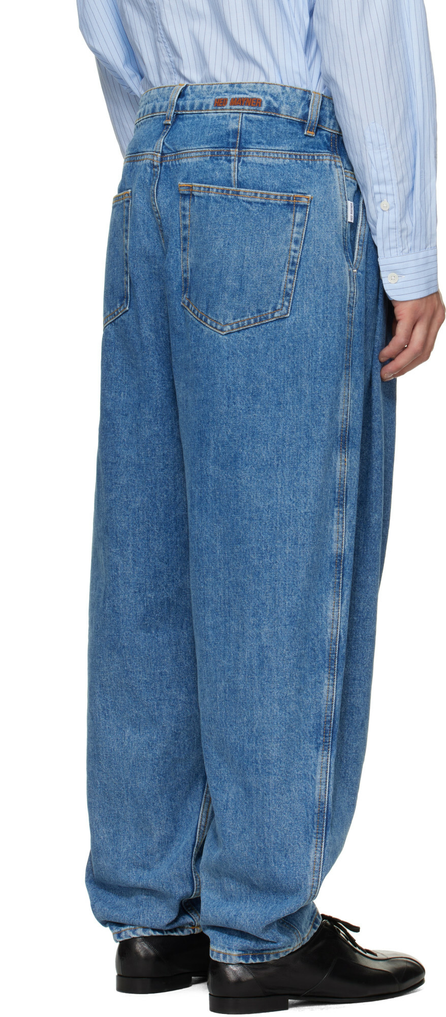 Hed Mayner Bue Pleated Jeans