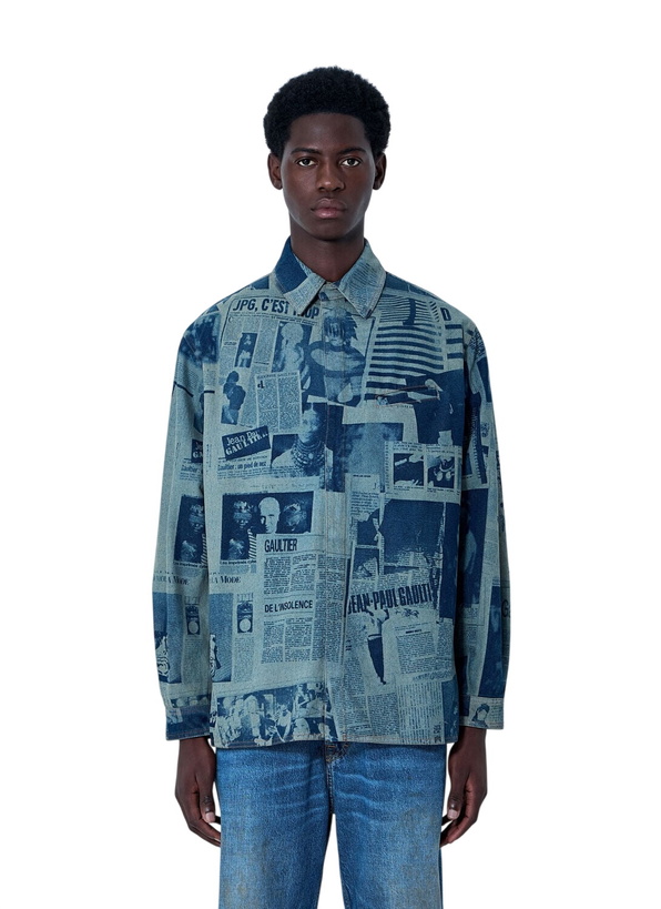 Photo: Jean Paul Gaultier Printed Cotton Poplin Shirt