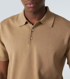 Gucci Interlocking G silk and cotton polo shirt