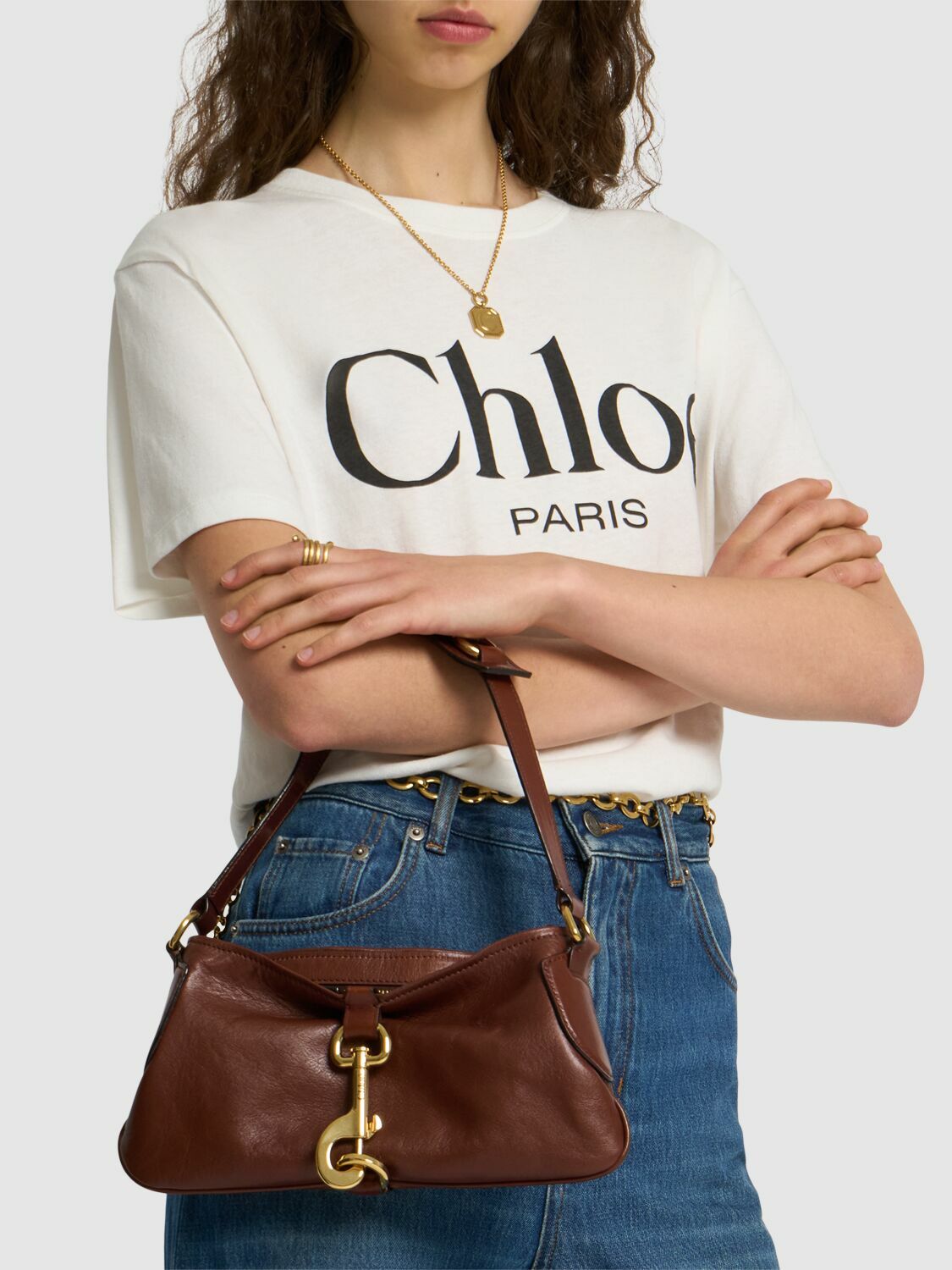 ショルダーバッグ・ポシェット CHLOe 'Kerala 25' shoulder bag Brown CHC25SS743O49 Chloé Kerala 25 Shoulder Bag in Soft Leather in Dark ebony