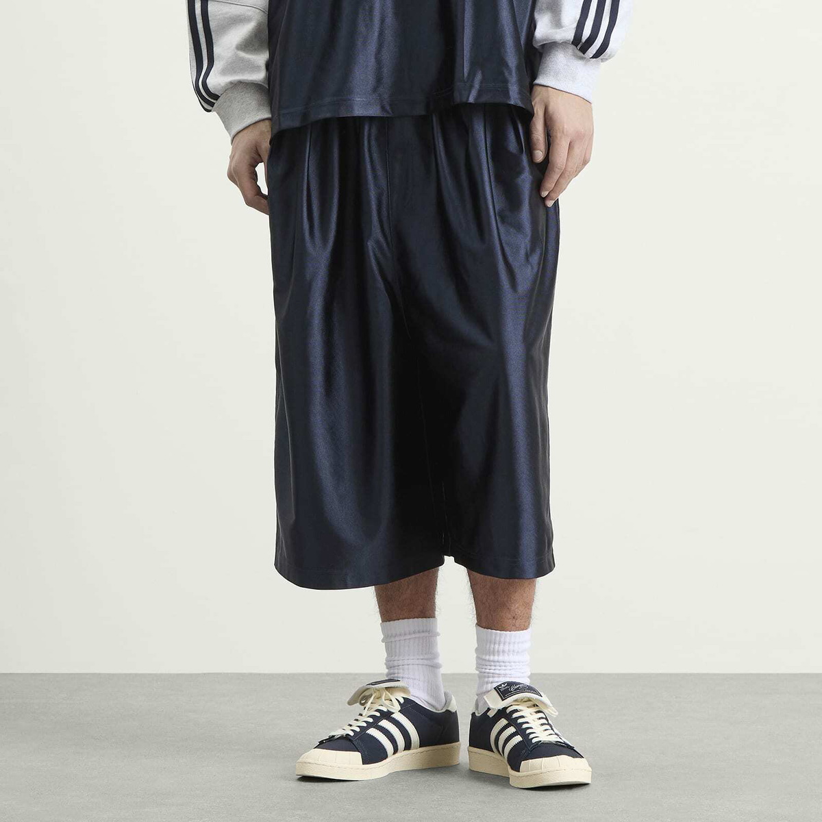 Adidas Men's x Willy Chavarria Dazzle Snap Short in Legend Ink adidas