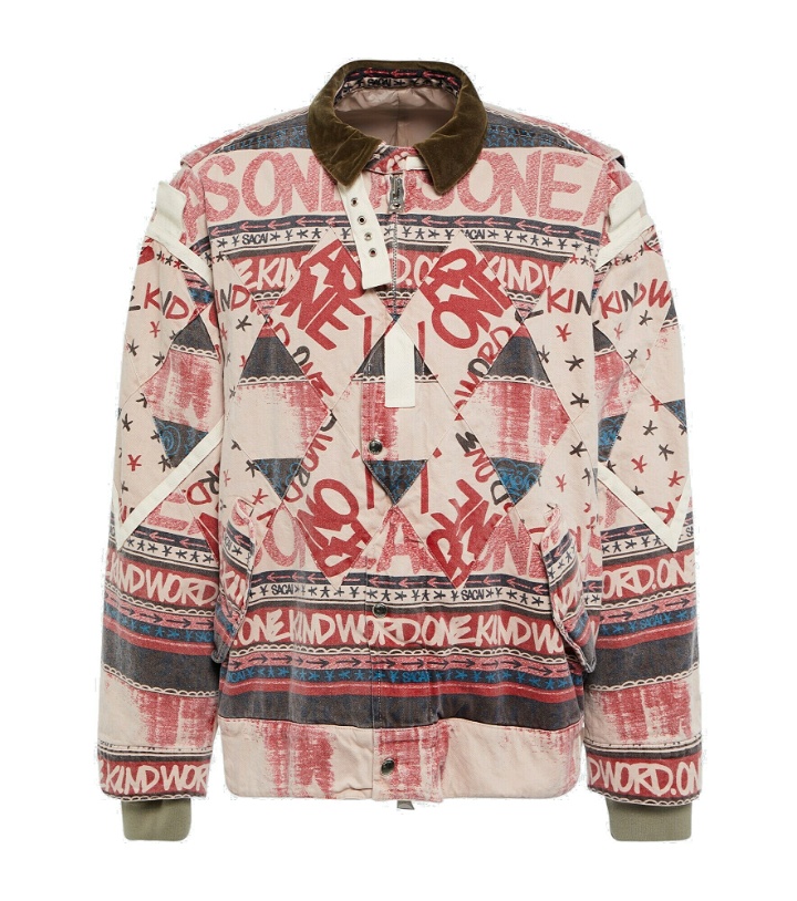 Photo: Sacai - Printed patchwork cotton jacket