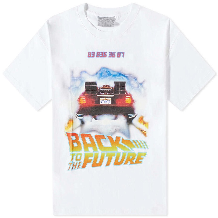 Photo: VTMNTS Men's Back to the Future T-Shirt in White