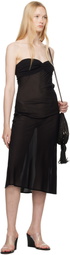 BELLE Black Lea Midi Dress