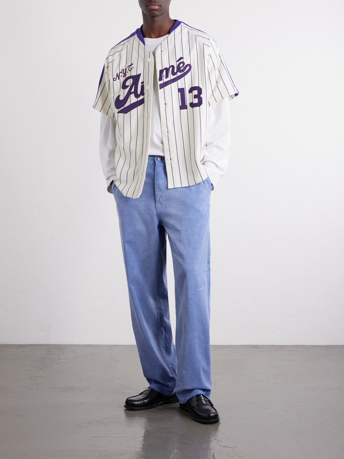Aimé Leon Dore - Printed Cotton-Jersey Shirt - Purple