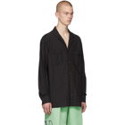 Valentino Black Pleated PJ Shirt