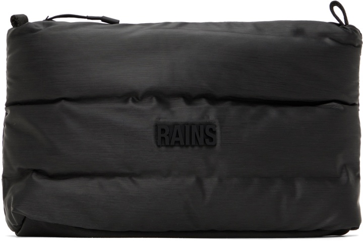 Photo: RAINS Black Bator Cosmetic Pouch
