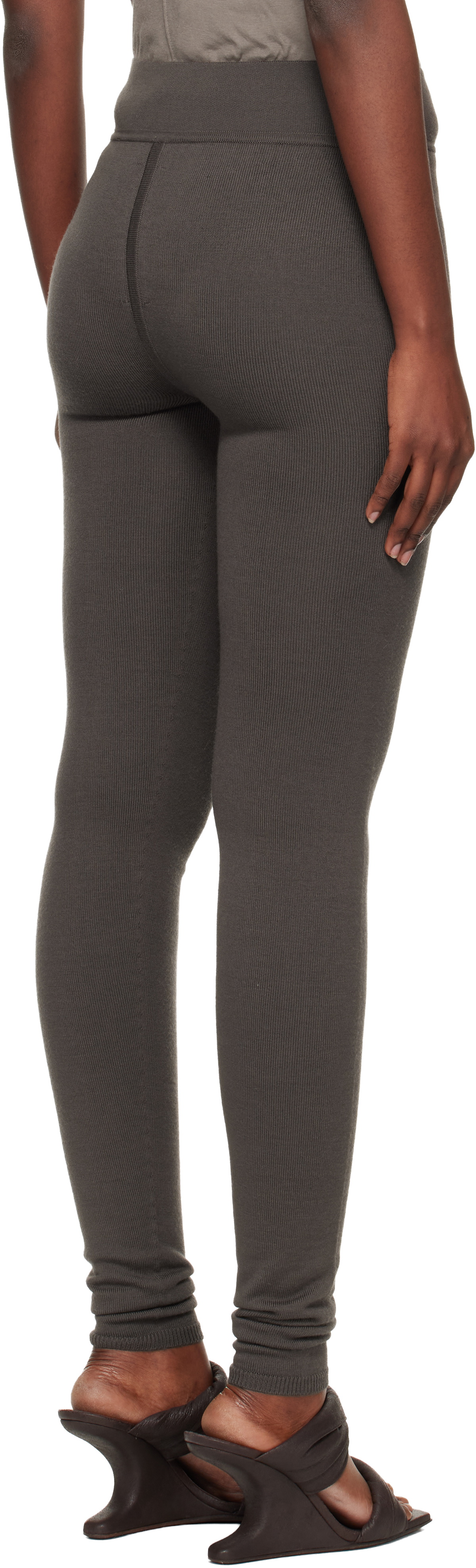 Rick Owens Gray Concordians Runway Leggings