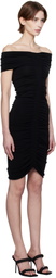 Alexander Wang Black Ruched Minidress