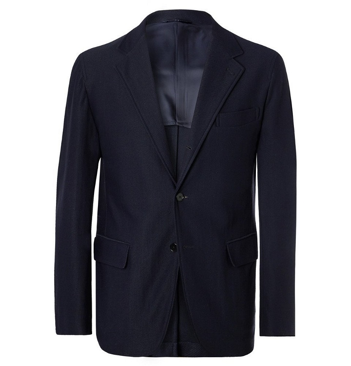 Photo: Camoshita - Navy Slim-Fit Twill Suit Jacket - Men - Navy