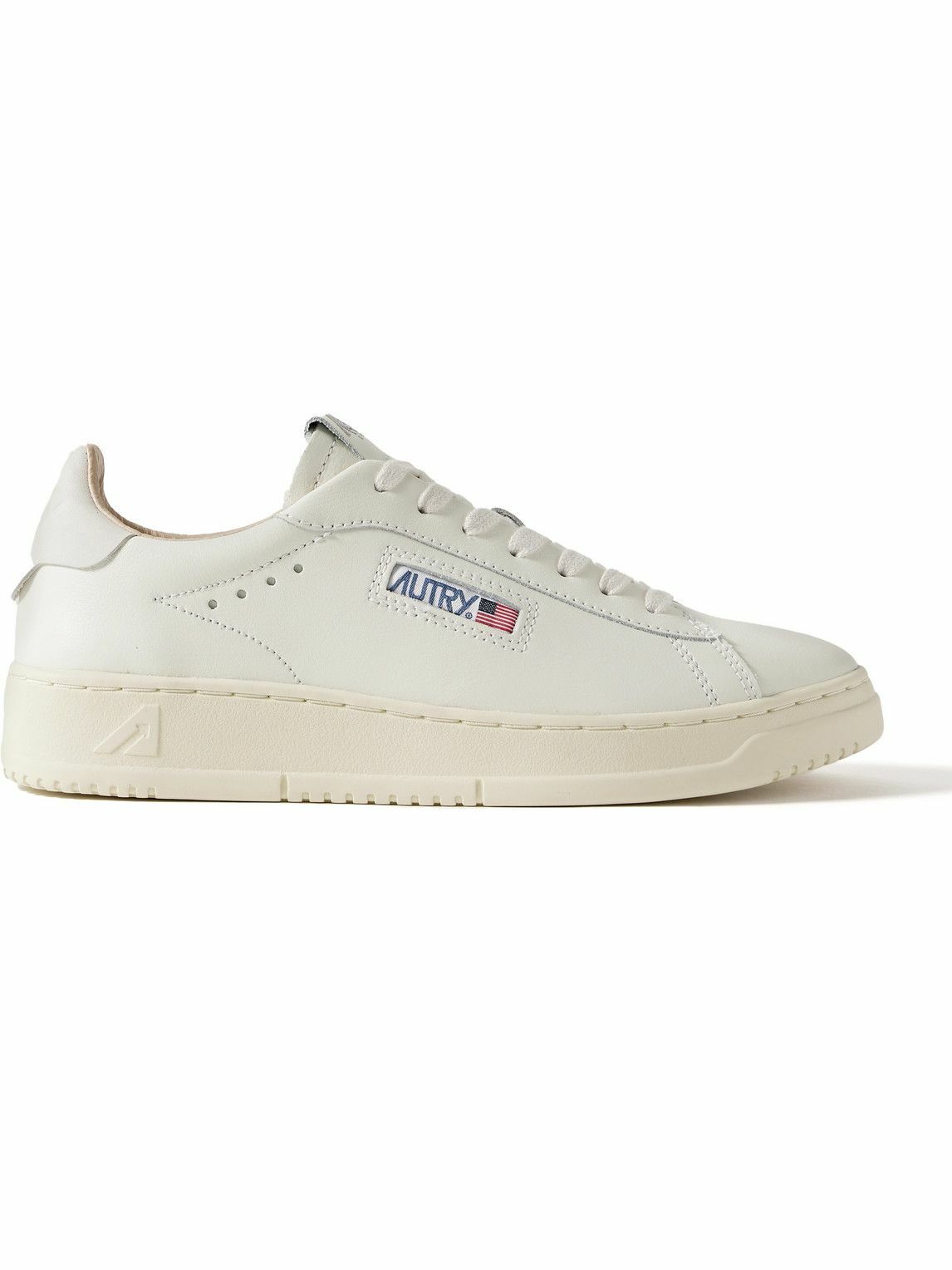 Autry - Dallas Nubuck-Trimmed Leather Sneakers - White Autry