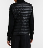 Moncler Down-paneled virgin wool cardigan