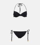 Tom Ford - Logo ruched bikini