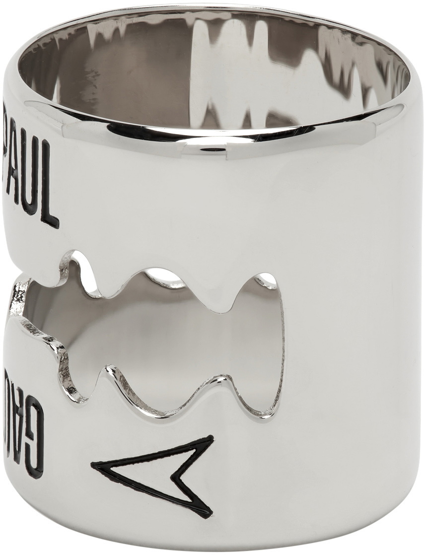 Jean Paul Gaultier Silver 'The Razor Blade' Ring Jean Paul Gaultier