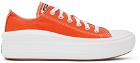 Converse Orange & White Chuck Taylor All Star Move Ox Sneakers