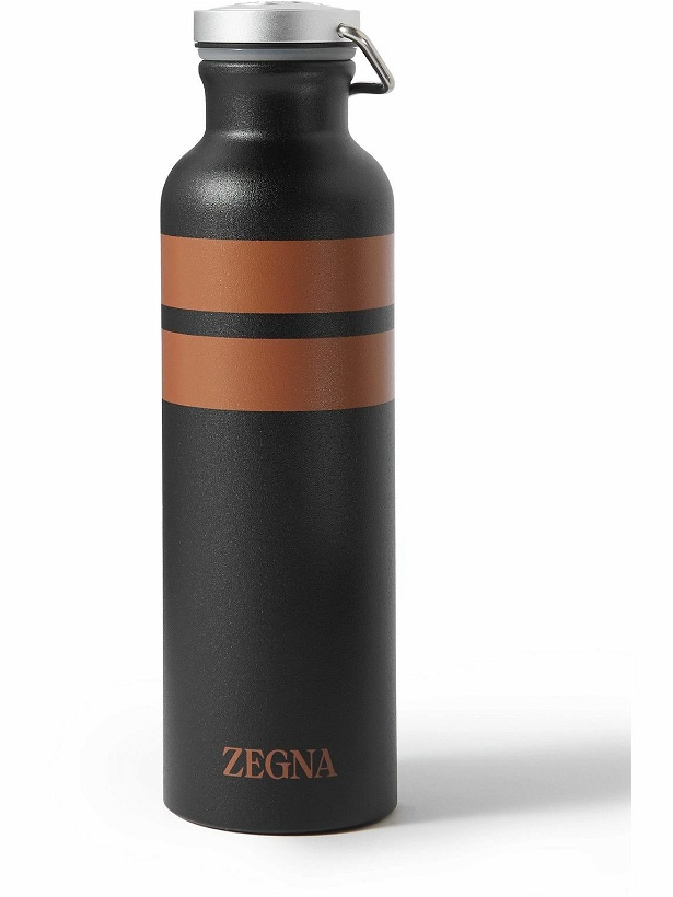 Photo: Zegna - Striped Steel Water Bottle, 750ml
