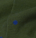 Falke - Polka-Dot Mercerised Cotton-Blend Socks - Green
