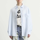 Acne Studios Men's Oversized Stripe Shirt in Blue