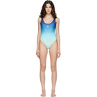 Casablanca Blue & Green Gradient Swimsuit