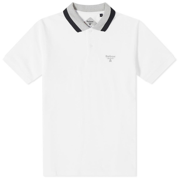 Photo: Barbour Men's Beacon Alston Tipped Polo Shirt in White