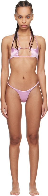 Photo: Isa Boulder Pink Argyle & Forward Satin Bikini