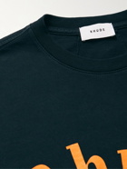 Rhude - Logo-Print Cotton-Jersey T-Shirt - Black