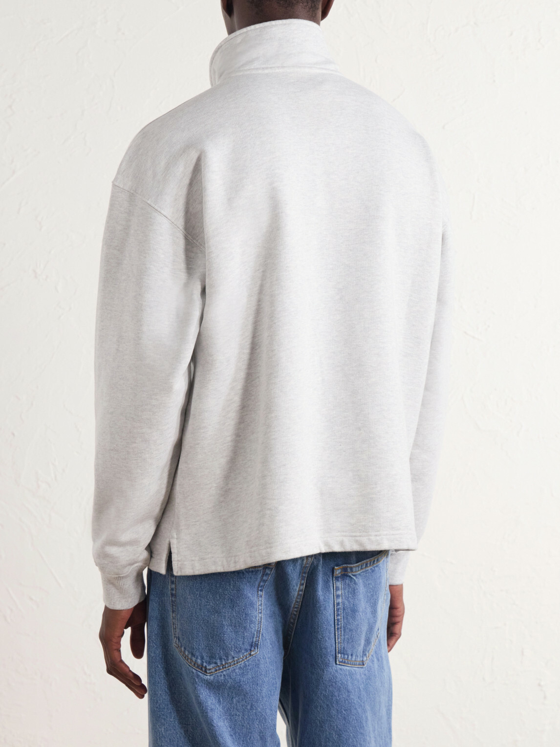 Aimé Leon Dore - Logo-Appliquéd Cotton Half-Zip Sweatshirt - Gray
