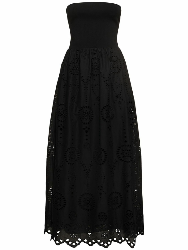 Photo: MATTEAU Embroidered Strapless Long Dress