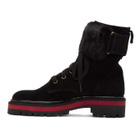 Mr and Mrs Italy Black Combat Boots