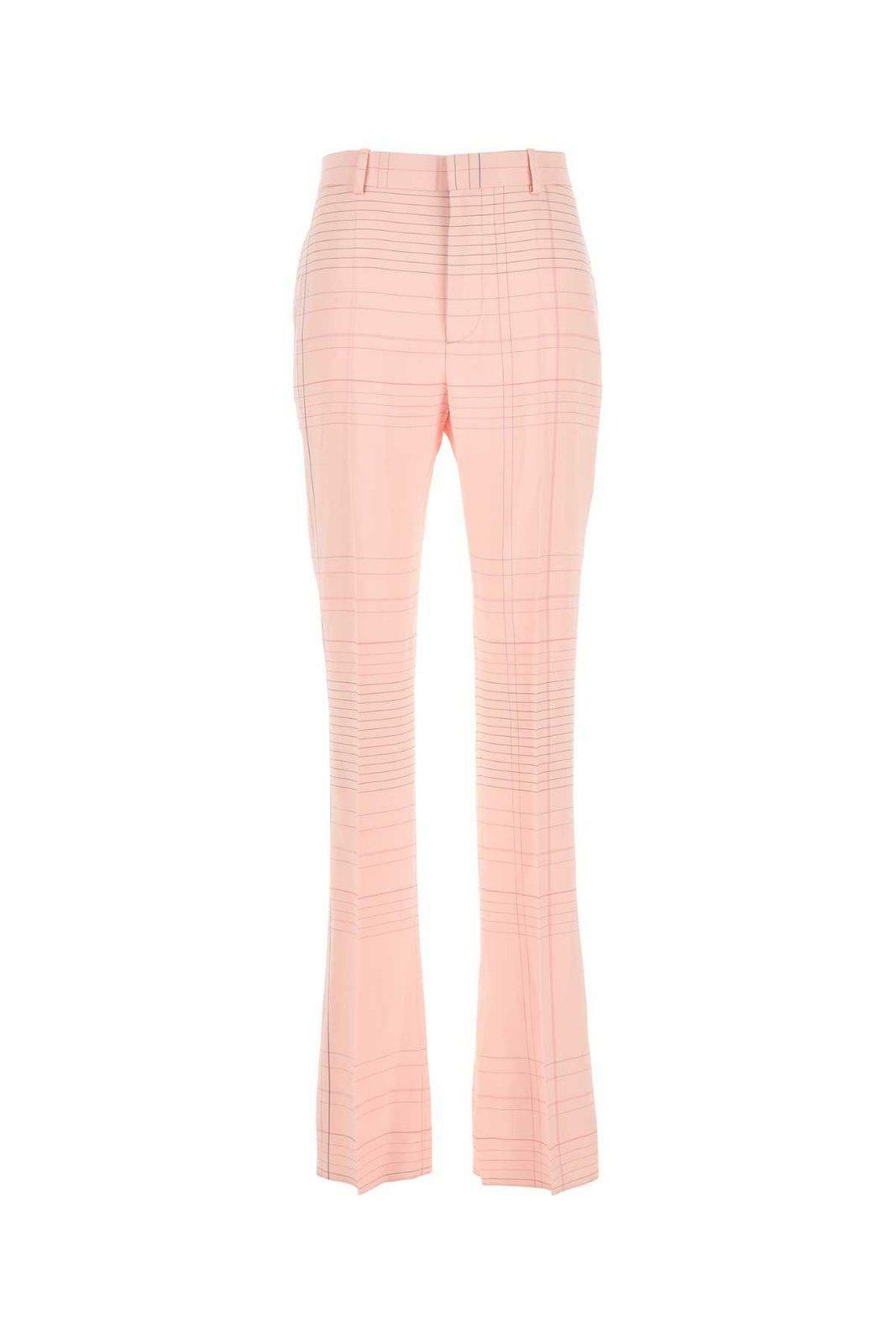 パンツ BOTTEGA VENETA Women Straight Pants 810492V4NE0 5081 PINK Bottega Veneta Plaid Pattern Pants | Women's Clothing | Vitkac