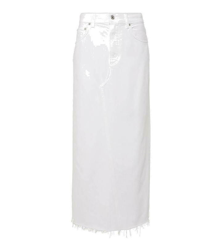 Photo: Citizens of Humanity Circolo Reworked denim maxi skirt