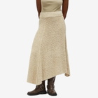 Holzweiler Women's Knit Maxi Skirt in Ecru Mix