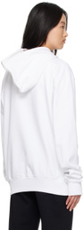 Helmut Lang White Photo Hoodie