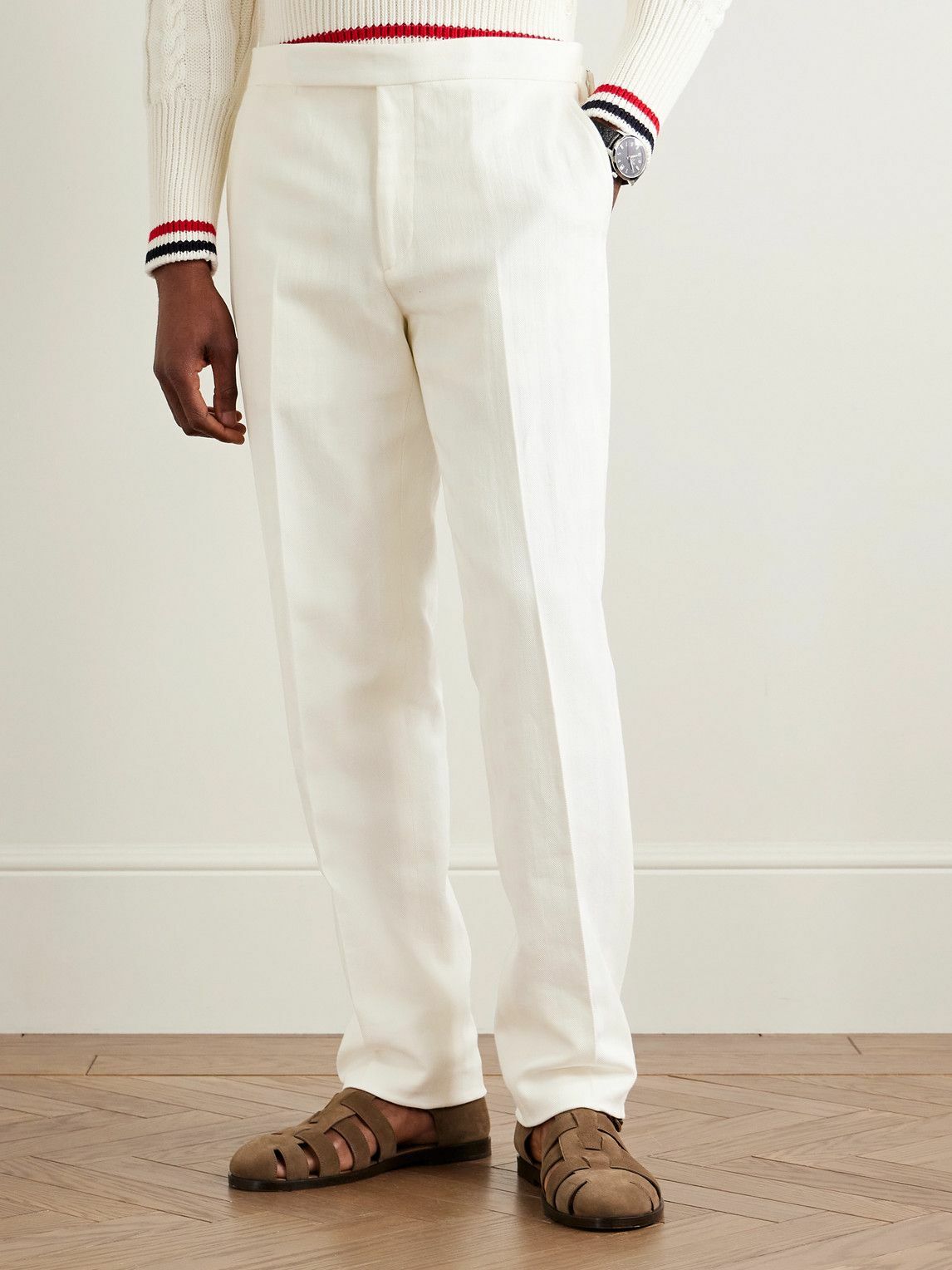 Ralph Lauren Purple label - Gregory Straight-Leg Herringbone