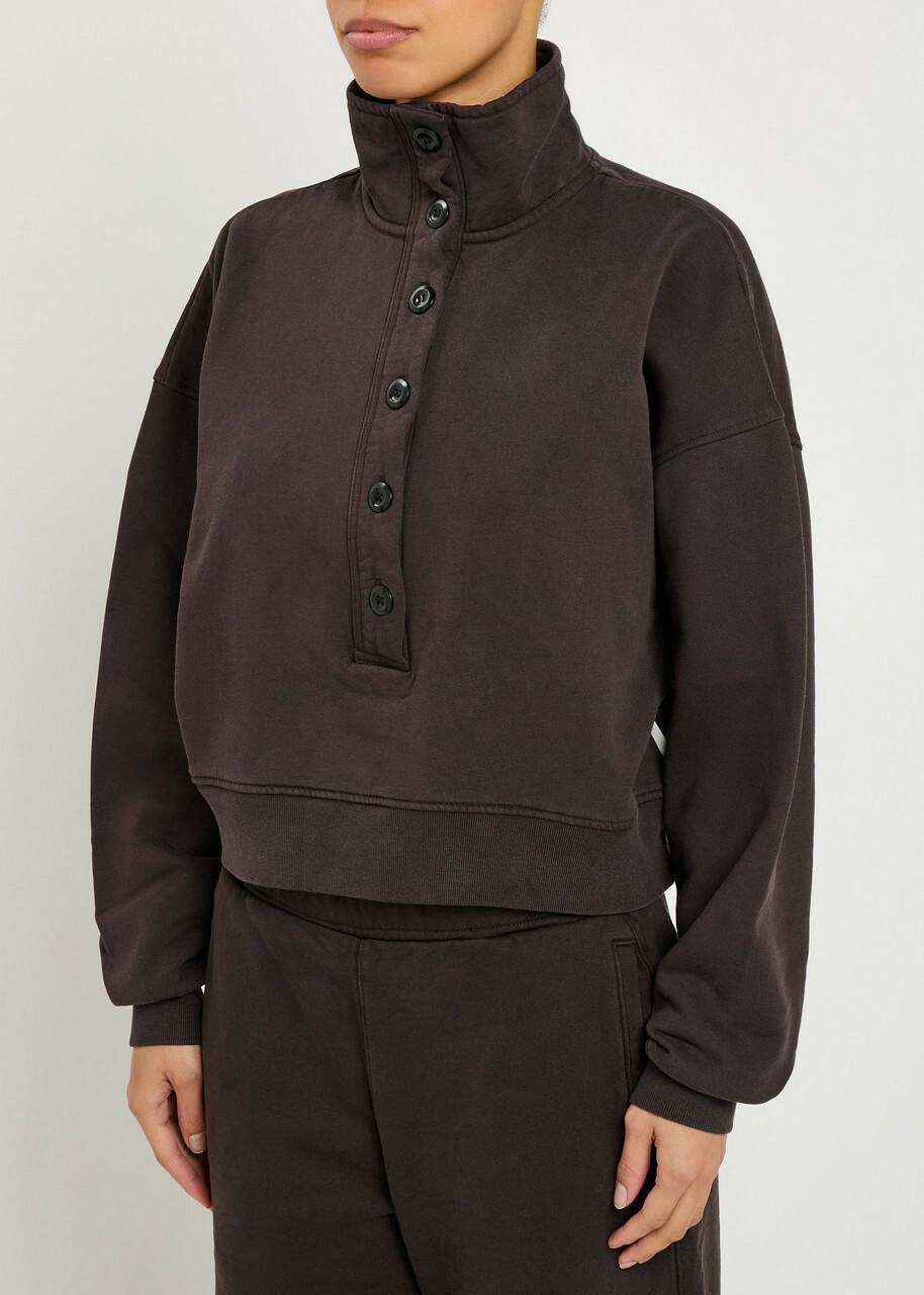 Citizens OF Humanity Mirelle Cotton Sweatshirt Dark Brown